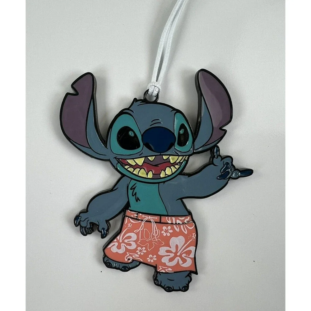 Hallmark Disney Lilo & Stitch in Hawaiian Shorts Christmas  Tree Ornament Metal